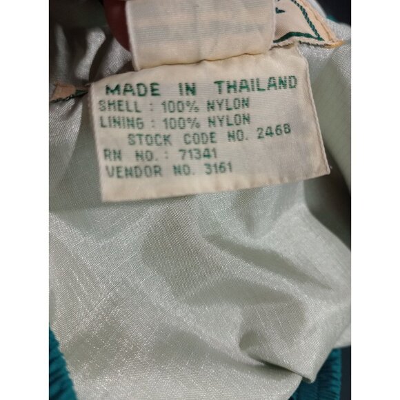 Vintage L.L. Bean Stowaway Rainwear GORE-TEX Teal Rain Pants 2468 Men's Medium - Picture 8 of 12